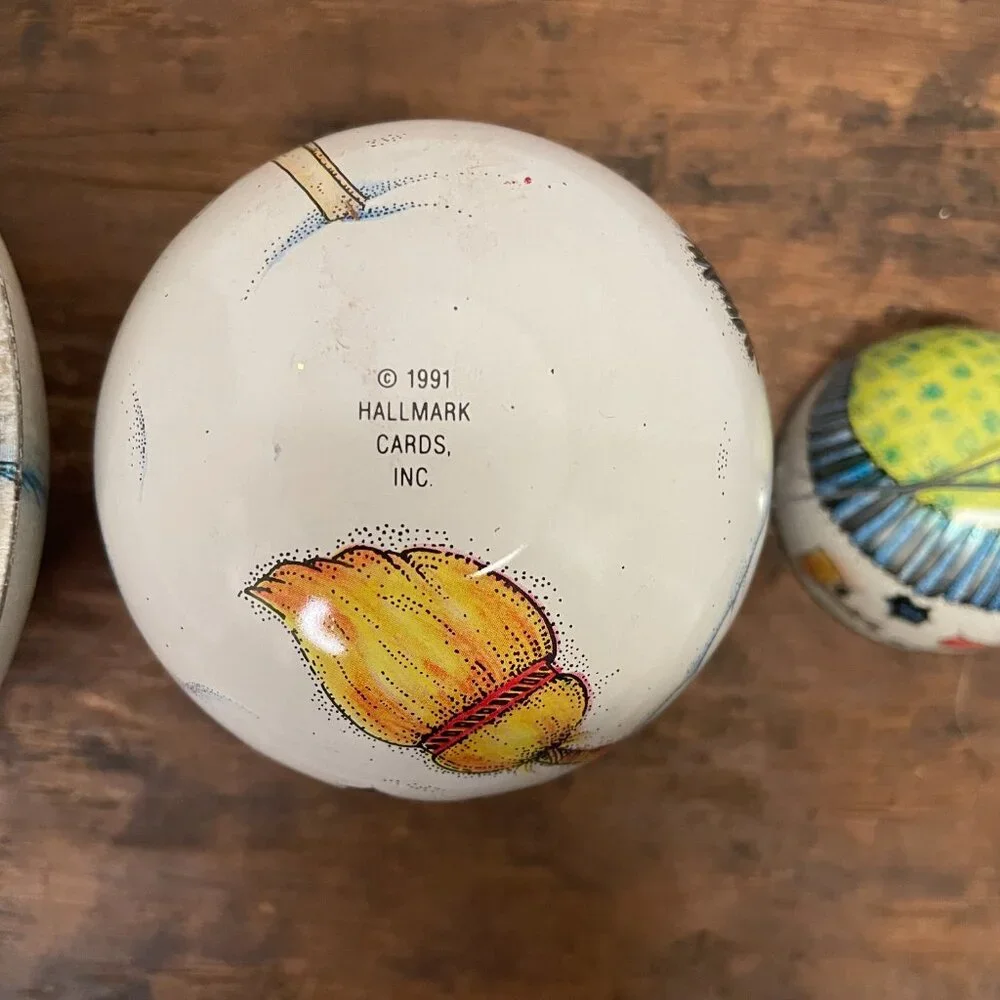 Vintage Snowman Tins: Roly Poly Snowman and Hallmark Ornament